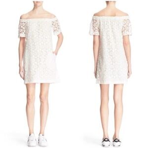 A.L.C. | Boleyn White Lace Off Shoulder Mini Dress women’s 4 EUC